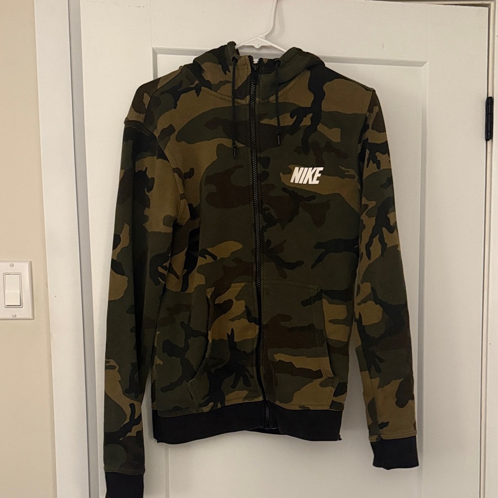 Nike Green Camo Hoodie